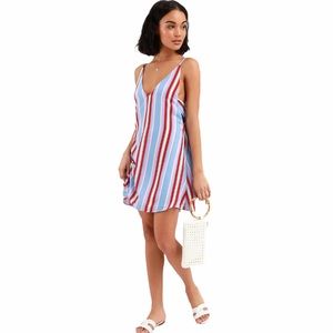 Lulu’s Set Sail Multi Striped Mini Dress